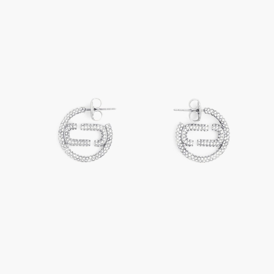 Jewelry Marc Jacobs | The J Marc Small Pave Hoops