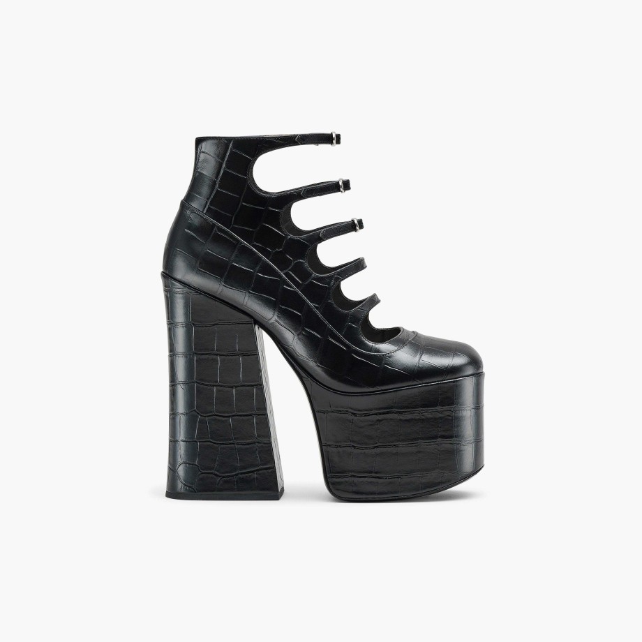 Shoes Marc Jacobs | The Croc Embossed Kiki Ankle Boot