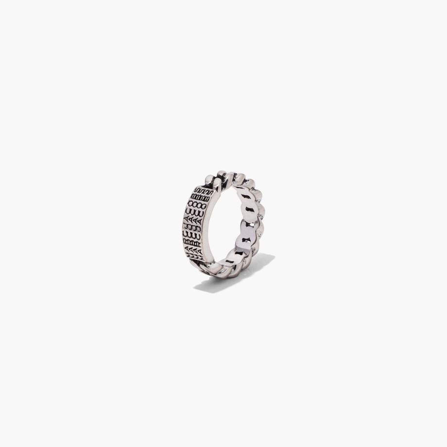 Ready To Wear Marc Jacobs | The Barcode Monogram Id Chain Ring