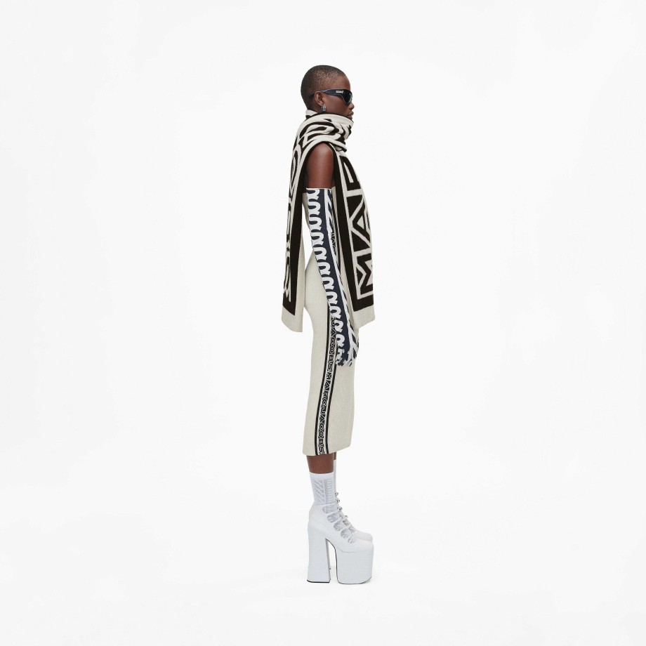 Ready To Wear Marc Jacobs | The Flock Logo Stripe Scarf