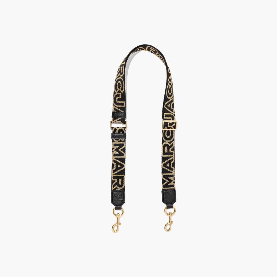 Accessories Marc Jacobs | The Thin Outline Logo Webbing Strap